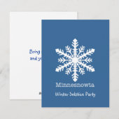Minnesnowta Snowflake Feestdagenkaart (Voorkant / Achterkant)
