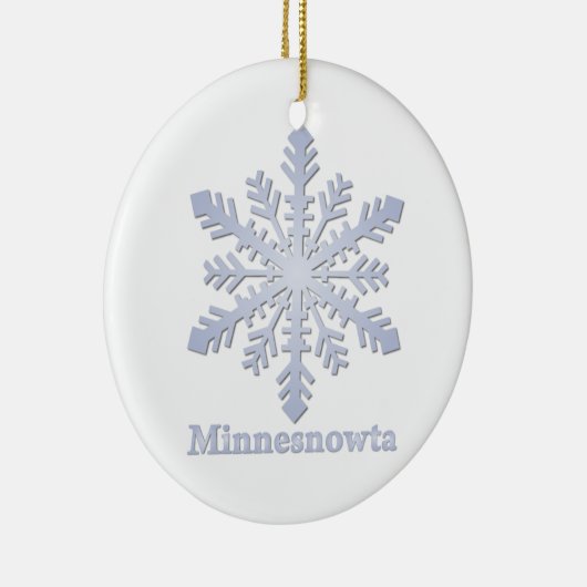 Minnesnowta Snowflake Keramisch Ornament (Rechts)