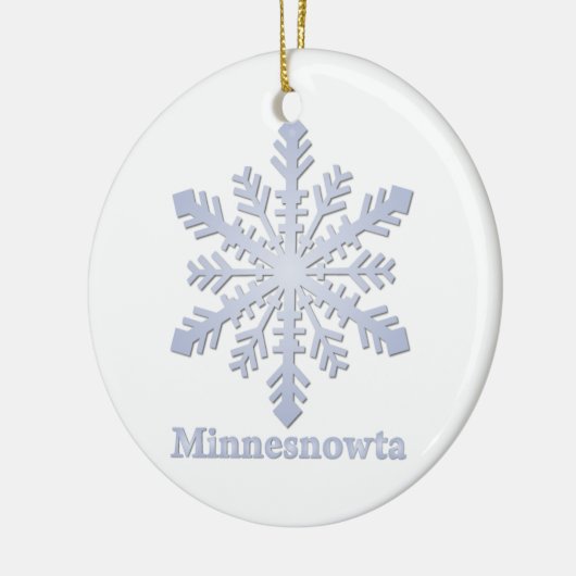 Minnesnowta Snowflake Keramisch Ornament (Links)