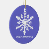 Minnesnowta Snowflake Keramisch Ornament (Rechts)