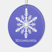 Minnesnowta Snowflake Keramisch Ornament (Links)