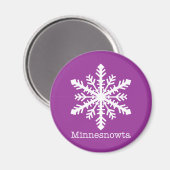 Minnesnowta Snowflake Magneet (Voorkant / Achterkant)