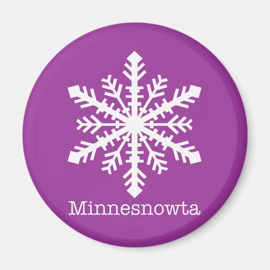 Minnesnowta Snowflake Magneet (Voorkant)