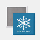 Minnesnowta Snowflake Magneet (Voorkant / Achterkant)