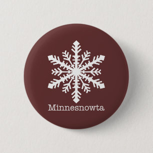 Minnesnowta Snowflake Ronde Button 5,7 Cm