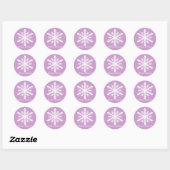 Minnesnowta Snowflake Ronde Sticker (Vel)