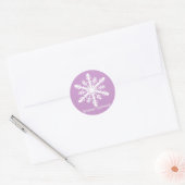 Minnesnowta Snowflake Ronde Sticker (Envelop)
