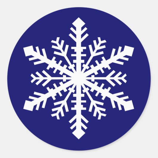 Minnesnowta Snowflake Ronde Sticker (Voorkant)