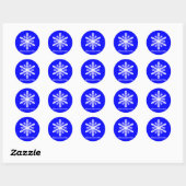 Minnesnowta Snowflake Ronde Sticker (Vel)
