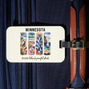 Minnesota - 10.000 meren en vredige schaduw bagagelabel