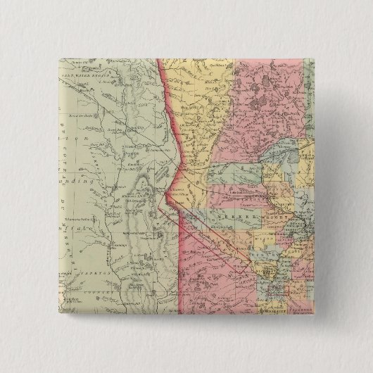 Minnesota 2 vierkante button 5,1 cm (Voorkant)