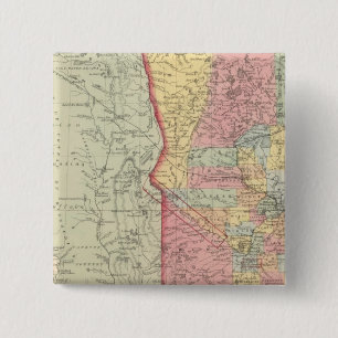 Minnesota 2 vierkante button 5,1 cm