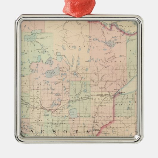 Minnesota 3 metalen ornament (Voorkant)