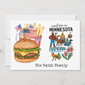 Minnesota 4 juli Viering onafhankelijkheidsdag Kaart (Voorkant)