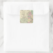 Minnesota 4 vierkante sticker (Tas)