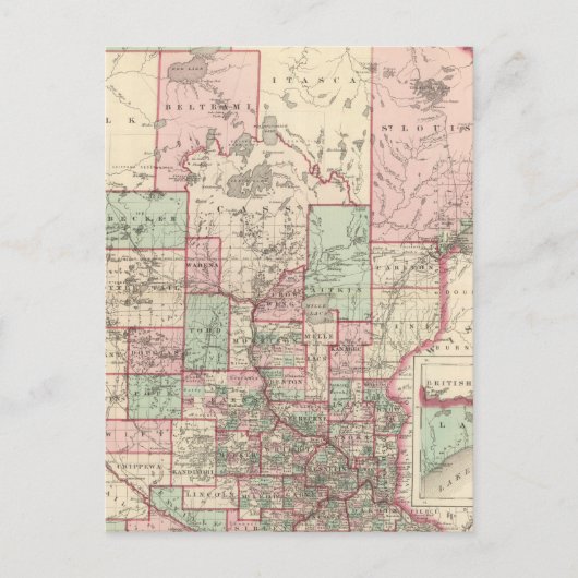 Minnesota 5 briefkaart (Voorkant)