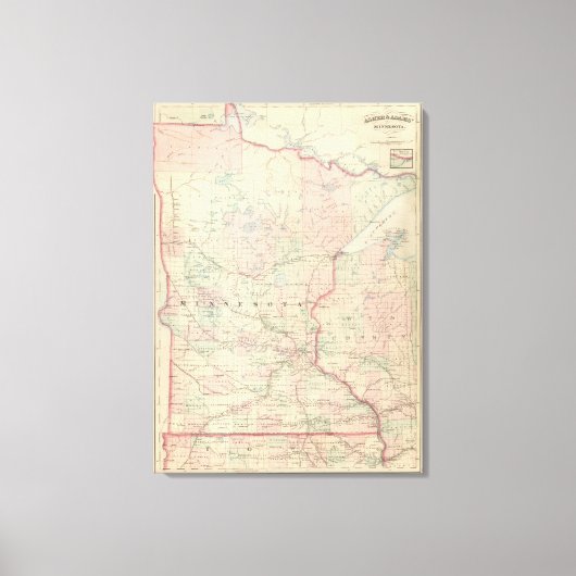 Minnesota 9 canvas afdruk (Voorkant)