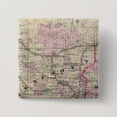 Minnesota 9 vierkante button 5,1 cm (Voorkant)