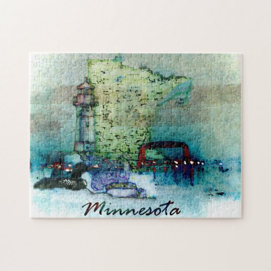 Minnesota Abstract Puzzel (Horizontaal)