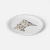 Minnesota  Afbeelding Map Paper Borden Papieren Bordje (Gekanteld)