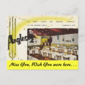 Minnesota, Anglesey Restaurant, Minneapolis Briefkaart (Voorkant)