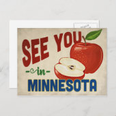 Minnesota Apple - Vintage Travel Briefkaart (Voorkant / Achterkant)