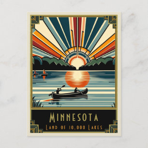 Minnesota   Art. Deco Briefkaart