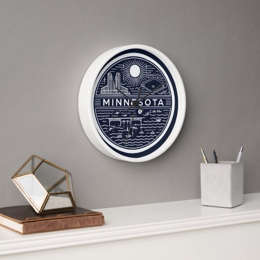 Minnesota Ball Wall Clock (Kantoor)