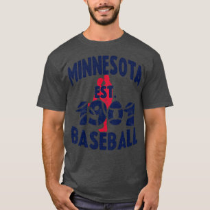  Minnesota Baseball EST 1901 Baseball Pitch T-shirt