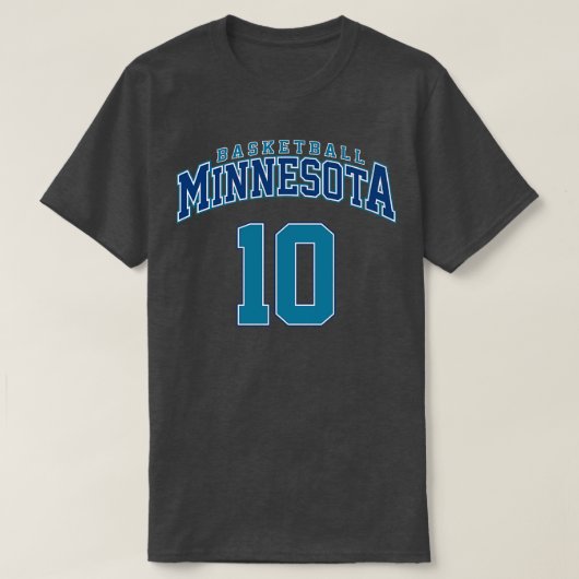 Minnesota basketbalspeler nummer 2 t-shirt (Design voorkant)