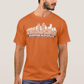 Minnesota Basketbalteam 23 speler Roster Minneap T-shirt