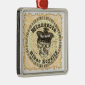 Minnesota Biker  Metalen Ornament (Rechts)