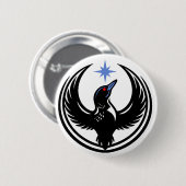 Minnesota Bird Loon Protest Ronde Button 5,7 Cm (Voorkant /achterkant)