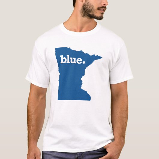 MINNESOTA BLUE STAAT T-SHIRT (Voorkant)