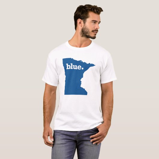 MINNESOTA BLUE STAAT T-SHIRT (Voorkant volledig)