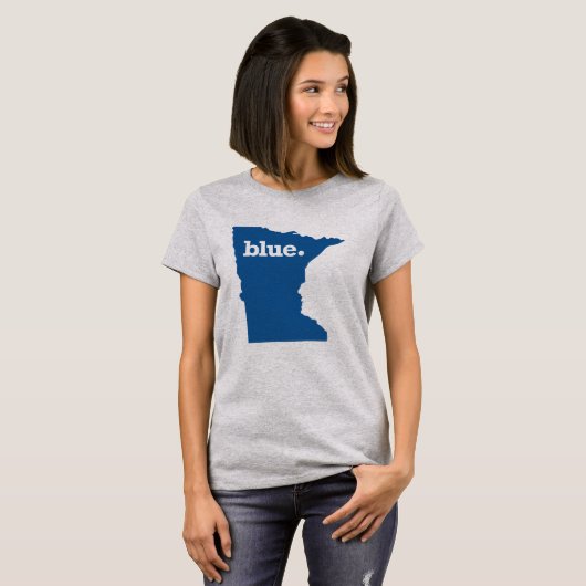 MINNESOTA BLUE STAAT T-SHIRT (Voorkant volledig)
