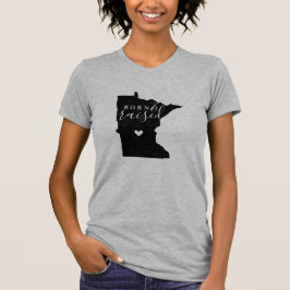 Minnesota Born en T-shirt van de verhoogde staat
