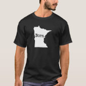 Minnesota Born MN T-shirt (Voorkant)