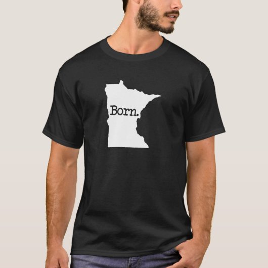 Minnesota Born MN T-shirt (Voorkant)