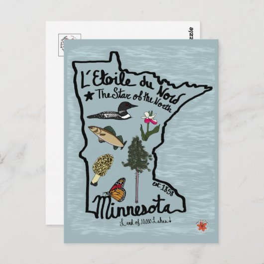 Minnesota Briefkaart (Voorkant / Achterkant)