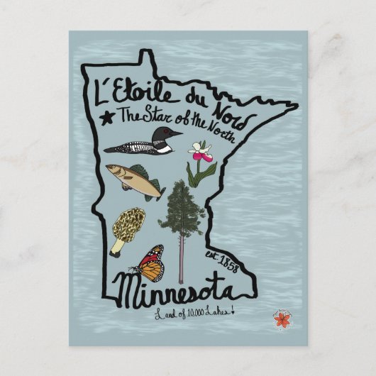 Minnesota Briefkaart (Voorkant)