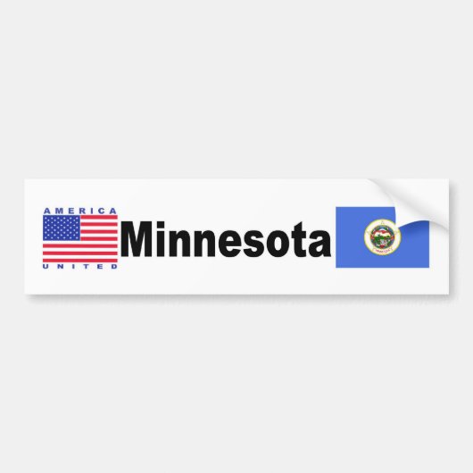 Minnesota Bumpersticker (Voorkant)