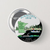 Minnesota-Button Ronde Button 5,7 Cm (Voorkant /achterkant)