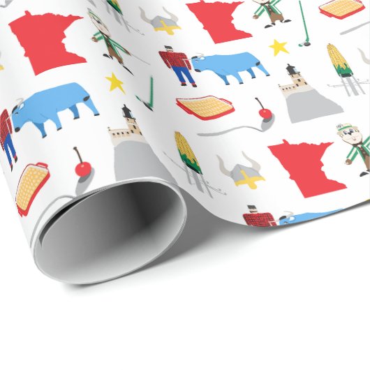 Minnesota Cadeaupapier (Rol Hoek)