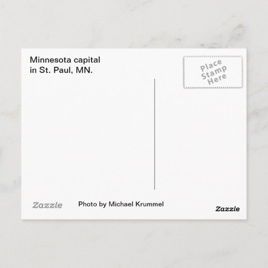 Minnesota Capital Briefkaart (Achterkant)