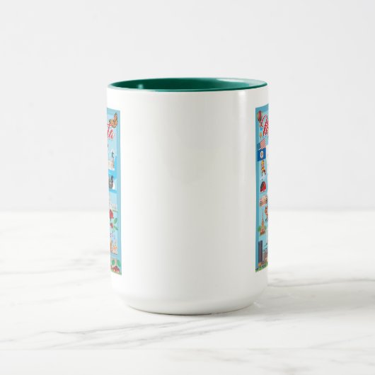 Minnesota Cartoon Map Mok (Midden)