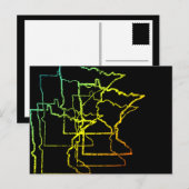 minnesota chill blur briefkaart (Voorkant / Achterkant)