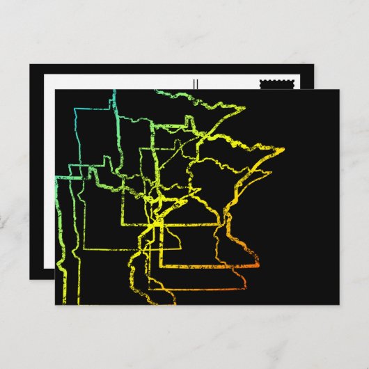 minnesota chill blur briefkaart (Voorkant / Achterkant)