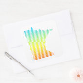 minnesota chill fade vierkante sticker (Envelop)