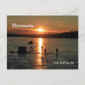 Minnesota "Cold"Nuff"Fer"Ya?" Postkaart (Voorkant)